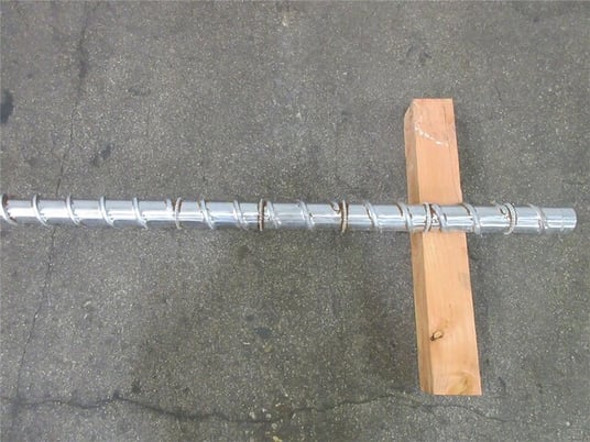 2.5" Davis Standard, shank style extruder screw, 24:1 L/D, mixing pins - Image 3