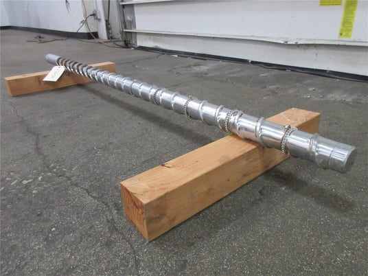 2.5" Davis Standard, shank style extruder screw, 24:1 L/D, mixing pins - Image 4