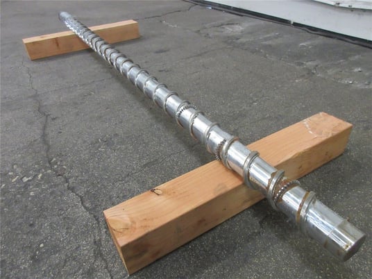2.5" Davis Standard, shank style extruder screw, 24:1 L/D, mixing pins - Image 4