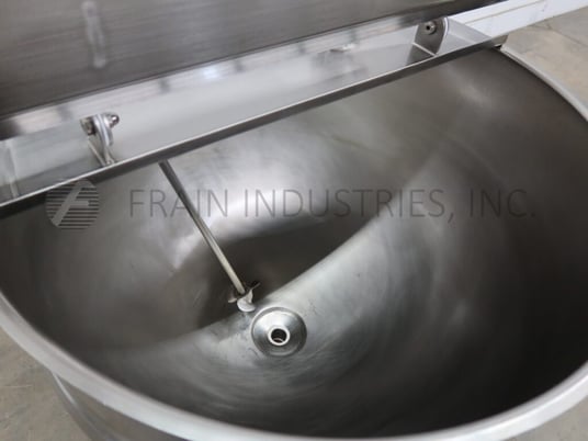 59.43 gallon Lee #225LD, 225 liter, 316 Stainless Steel jacketed kettle, 32" dia. x 24" deep with a 10" - Image 2