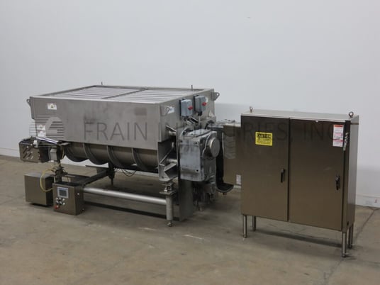 140 cu.ft. Mepaco #170, 316 Stainless Steel dual trough ribbon blender, 100" L x 31" W x 42" D, (3) 30 HP - Image 5