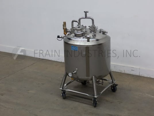 79 gallon DCI Tank, 316 Stainless Steel, insulated & jacketed tank, 30" dia. x 25" straight wall - Image 1