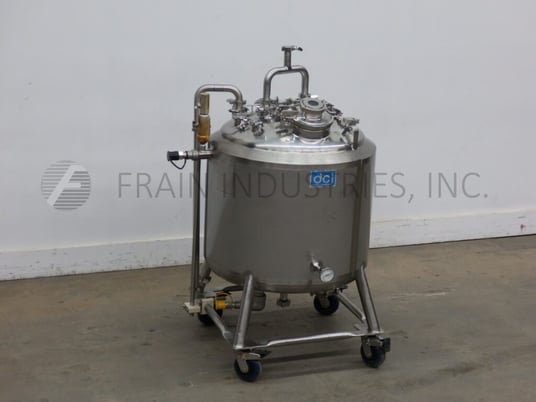 79 gallon DCI Tank, 316 Stainless Steel, insulated & jacketed tank, 30" dia. x 25" straight wall - Image 5