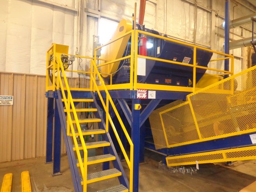 WSM #3466-BHBP, shredder, 4 row rigid hammer, 34" diameter x 66" L rotor, 250 HP, 1188 RPM - Image 1