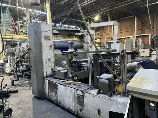 6" Welex, 27" sheet line, 30:1 L/D, air-cooled, 6 barrel zones, 500 HP Baldor AC motor, 2000 - Image 2