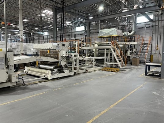 5" Davis #XP-Expess, 80" W sheet line, 34:1 L/D, Maguire WSB-940T gravimetric blender, Thermatic III, 13.85:1 - Image 1