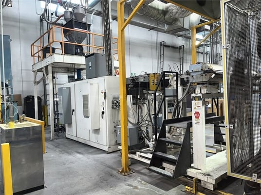 5" Davis #XP-Expess, 80" W sheet line, 34:1 L/D, Maguire WSB-940T gravimetric blender, Thermatic III, 13.85:1 - Image 2