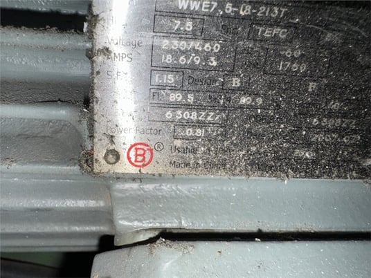 10" x 12" Rapid #1012.K, granulator, 7.5 HP w/ blower, 3 knife open rotor, 4" diameter discharge - Image 8