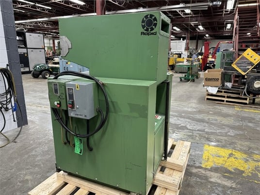 10" x 12" Rapid #1012.K, granulator, 7.5 HP w/ blower, 3 knife open rotor, 4" diameter discharge - Image 9
