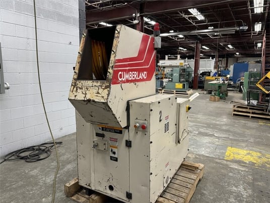 12" x 12" Cumberland #12X12, granulator, 20 HP, 3 knife open rotor, 2 bed knives, airveyor discharge - Image 1