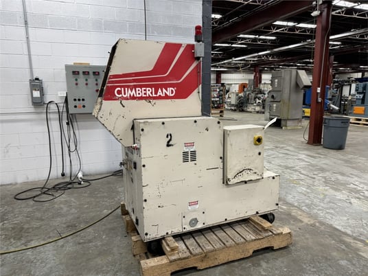 12" x 12" Cumberland #12X12, granulator, 20 HP, 3 knife open rotor, 2 bed knives, airveyor discharge - Image 4