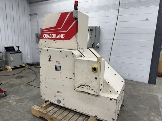 12" x 12" Cumberland #12X12, granulator, 20 HP, 3 knife open rotor, 2 bed knives, airveyor discharge - Image 8