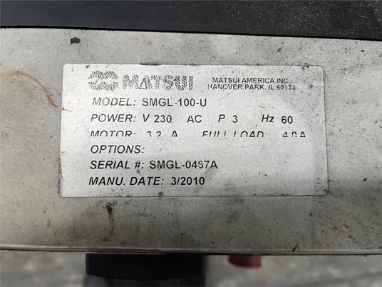 9" x 10" Matsui #SMGL2-100U, low-speed granulator, 2009 - Image 6