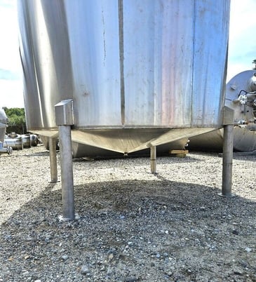 1500 gallon Stainless Steel Mix Tank, 6' 6" diameter x 6' T/T - Image 6