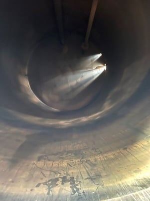 3000 gallon A & B Process Systems, Stainless Steel sanitary insulated tank, 7' diameter x 12' T/T, 2011 - Image 4