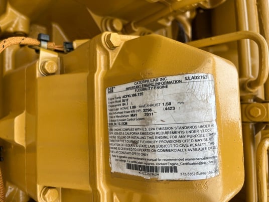1101 KW Caterpillar #3512C, Land electric gensets, 600 Volts, Kato 6P6-3300 genends, rebuilt (2 available) - Image 7