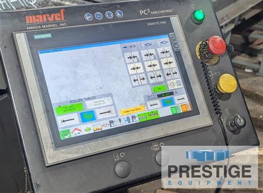 31.25" x 37.5" Marvel/Amada #800A-PC-3S-60, PC3 prog control, bar feed w/72"stroke, 2" blade, 2020, #43993 - Image 7