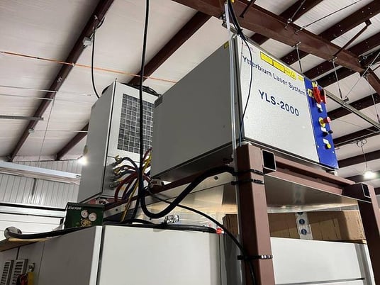 IPG Lasercube Fiber Laser Cutting System, 2000 watt, 4' x 4' sheet, Touch Panel PC Control, chiller, dust - Image 2