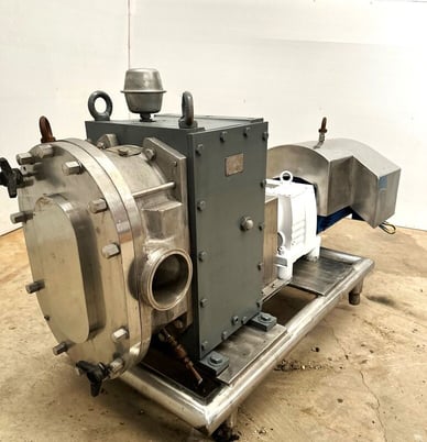 300 psi, Fristam #FKL250, Rotary Lobe Pump, 4" in/out, 600 RPM, 15 HP, 1780 Sew-Eurodrive motor, 5.99:1 ratio - Image 2