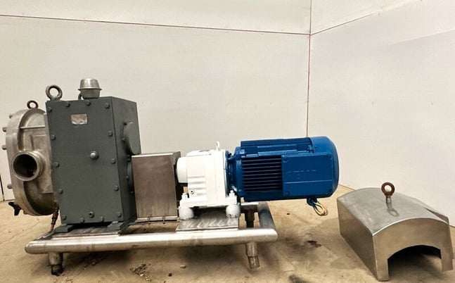 300 psi, Fristam #FKL250, Rotary Lobe Pump, 4" in/out, 600 RPM, 15 HP, 1780 Sew-Eurodrive motor, 5.99:1 ratio - Image 3