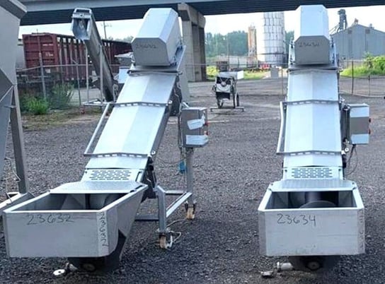 16" diameter x 10' long, Magurit #863, Screw Conveyors, 480V., Stainless Steel, 60" discharge height, 2016 (2 - Image 3
