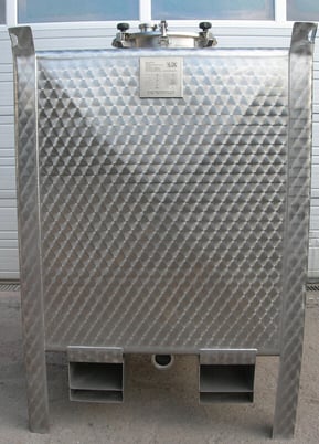 1000 liter Storage Tanks and transport tanks in V2A stainless steel - Image 1