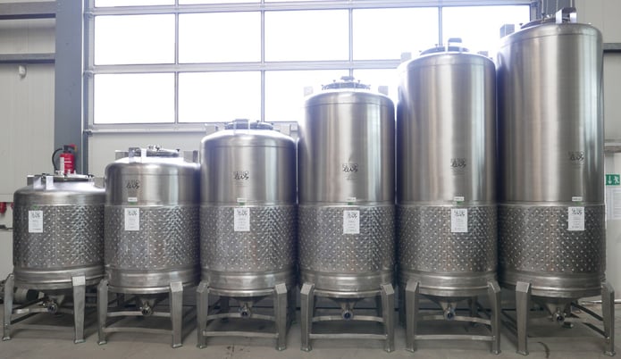 264, 317, 396, 475 518 gallon storage tank / beer tank / pressure tank with round cooling jacket made of V2A - Image 2