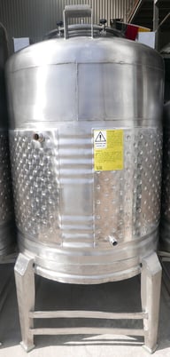 264, 317, 396, 475 518 gallon storage tank / beer tank / pressure tank with round cooling jacket made of V2A - Image 4