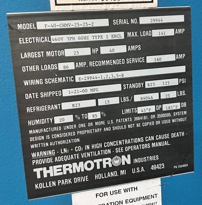 8 KIP LDS Bruel & Kjaer #V875-440T, 40kVa Amp, w/Thermotron Temp & Humidity Chamber, 2000 - Image 7