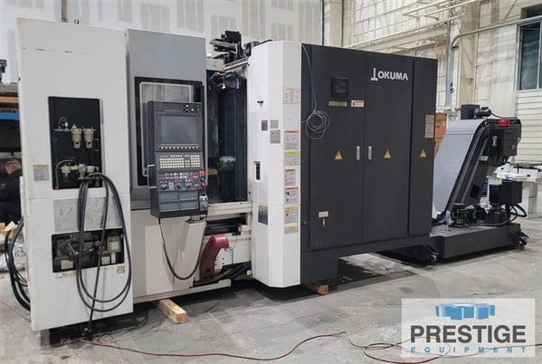 Okuma #MB-4000H, CNC 4-Axis, 22" X, 22" Y, 24.6" Z, (6) Sta. APC w/ 15.7"pallets, OSP-P300MA, 64 automatic - Image 1
