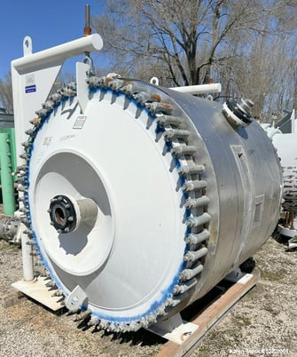 3000 sq.ft., Spiral Heat Exchanger, Alfa-Laval #1H-L-1T, 304L Stainless Steel, S/N 30112-70576, 2017, 1H-L-1T - Image 1