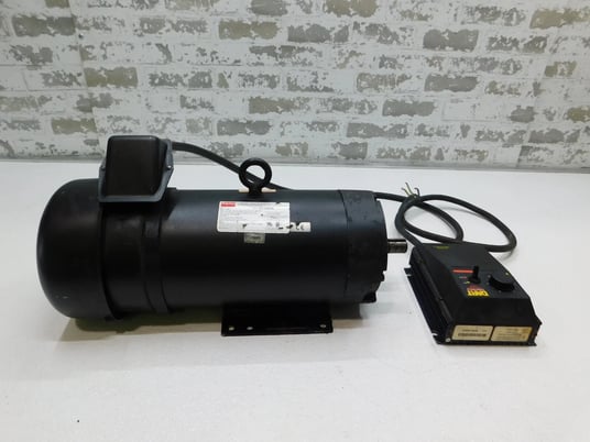 2 HP 1750 RPM Dayton, DC Permanent Magnet Motor w/Speed Control, Frame 143/5TC, 9.5 Amps, 180 VA, Used - Image 6