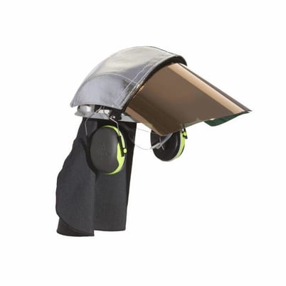 3M, FC1-GR, Front Hard Hat Cover, Elevated Temperature Cotton, 5 Qty., New - Image 1