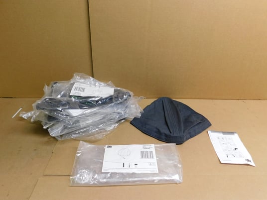 3M, FC1-GR, Front Hard Hat Cover, Elevated Temperature Cotton, 5 Qty., New - Image 2