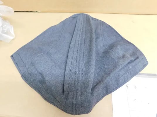 3M, FC1-GR, Front Hard Hat Cover, Elevated Temperature Cotton, 5 Qty., New - Image 4