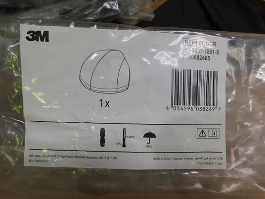 3M, FC1-GR, Front Hard Hat Cover, Elevated Temperature Cotton, 5 Qty., New - Image 10