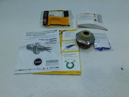 Rapid, RapidEx Liquid Resin Barrier Union Kit, Stainless Steel, M32 x 1.25" NPT, New - Image 1