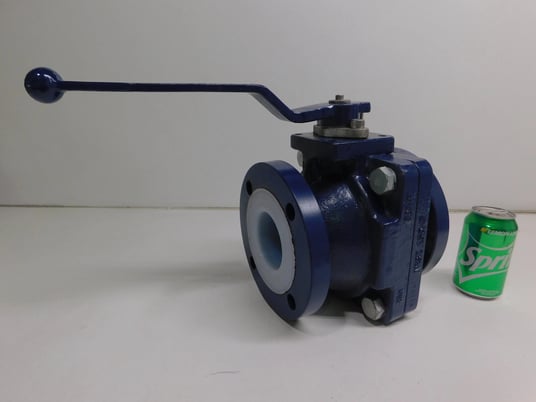 3" Lined Ball Valve, 80NB, 150 psi, New - Image 8