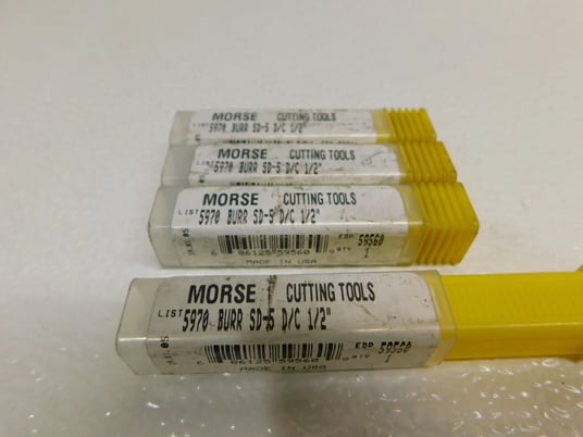 Morse Cutting Tools, Double Cut Carbide Burr, 5970, SD-5 D/C 1/2", New (4 available) - Image 2