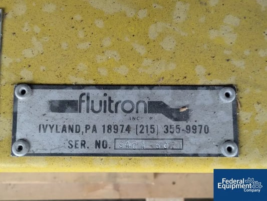 Fluitron #S1.400, high pressure dual stage diaphram pump unit,  1000 psi inlet pressure, 6000 psi outlet - Image 2