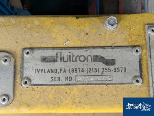 Fluitron #S1.400, high pressure dual stage diaphram pump unit,  1000 psi inlet pressure, 6000 psi outlet - Image 3