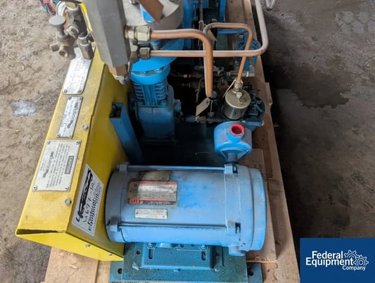 Fluitron #S1.400, high pressure dual stage diaphram pump unit,  1000 psi inlet pressure, 6000 psi outlet - Image 7