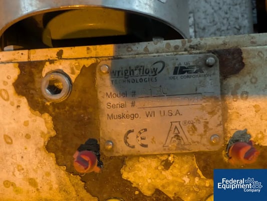 IDEX Wrightflow #130, Rotary Lobe Pump, Stainless Steel, with Nord gearbox, 2 hp motor, serial# 08B5798, 130 - Image 2