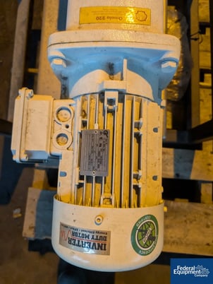 IDEX Wrightflow #130, Rotary Lobe Pump, Stainless Steel, with Nord gearbox, 2 hp motor, serial# 08B5798, 130 - Image 5