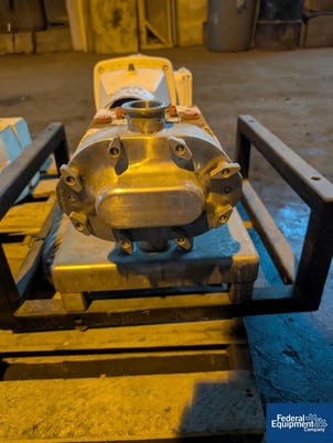 IDEX Wrightflow #130, Rotary Lobe Pump, Stainless Steel, with Nord gearbox, 2 hp motor, serial# 08B5798, 130 - Image 7