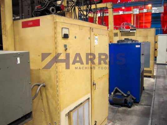 124" Bullard #Dyn-Au-Tape, 2-Axis CNC vertical boring mill, Fanuc 15TT, power rail clamping, 75 HP, 1972 - Image 5