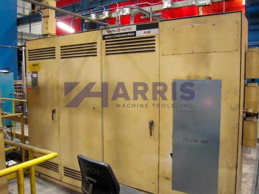 124" Bullard #Dyn-Au-Tape, 2-Axis CNC vertical boring mill, Fanuc 15TT, power rail clamping, 75 HP, 1972 - Image 6