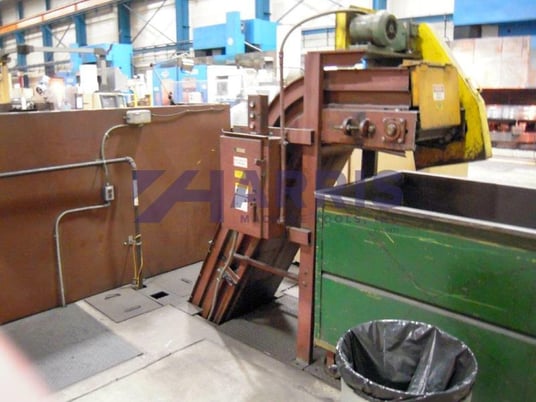 124" Bullard #Dyn-Au-Tape, 2-Axis CNC vertical boring mill, Fanuc 15TT, power rail clamping, 75 HP, 1972 - Image 7