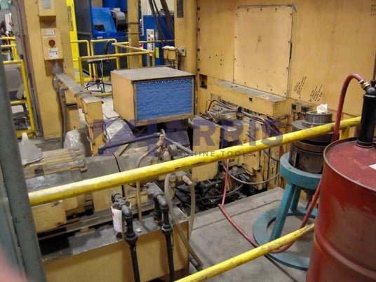 124" Bullard #Dyn-Au-Tape, 2-Axis CNC vertical boring mill, Fanuc 15TT, power rail clamping, 75 HP, 1972 - Image 9