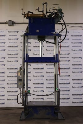 30 Ton, Hannifin #F-31101, 4-post hydraulic press, 25" stroke, Magnum Press control retrofit - Image 2